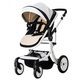 Teknum baby stroller folding baby child four seasons general newborn stroller baby brand leather stroller 2 in 1 baby car