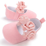 Lovely Floral Baby Newborn Toddler Girl Crib Shoes Pram Soft Sole Prewalker Anti-slip Baby Shoes 0-18M