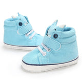 Winter Autumn Baby Warm Shoes Kid Boys Girls Fox Head Lace Cotton Cloth First Walker Anti-slip Soft Sole Toddler Sneaker