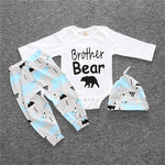 2018 Autumn new baby boy clothes set cotton long-sleeved Romper + trousers + hat  3 pcs. newborn baby boy clothes set SY161