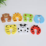 Child Safety Protection Baby Safety Cute Animal Security Card Door Stopper Baby Newborn Care Child Lock Protection From Children