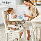 Baby Booster Feeding Seat Comfort Folding Booster Seat with Tray Baby Plastic Adjustable Dining Chair safety table chair
