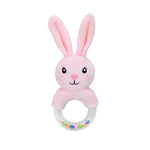 Cute Baby Rattle Toys Rabbit Plush Baby Cartoon Bed Toys for Newborn 0-24 Months Educational Toy Rabbit Bear Hand Bells