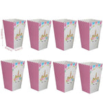 1set Unicorn Party Supplies Pink Rainbow Unicorn Banner Plate Balloon Napkin Cupcake Wrapper Baby Shower Kids Birthday Decor
