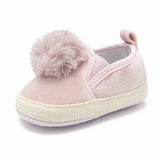 Baby Girl Shoes Pink Flocculus Infant Shoes Slip-on First Walkers Crib Shoes Toddler Loafers Baby Booties Sapatos Infantil Menin