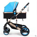 Luxury Baby Stroller 2 in 1 High Landscape Baby Prams For Newborns Travel System Baby Trolley Walker Foldable Baby Car Carriage