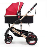 Luxury Baby Stroller 2 in 1 High Landscape Baby Prams For Newborns Travel System Baby Trolley Walker Foldable Baby Car Carriage