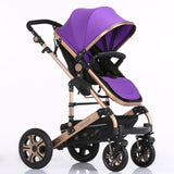Luxury Baby Stroller 2 in 1 High Landscape Baby Prams For Newborns Travel System Baby Trolley Walker Foldable Baby Car Carriage