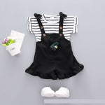 Summer Chinese style baby girl clothing striped T-shirt tops + shorts sports suit for newborn baby girls outfit cool clothes set