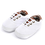 Puseky Newborn Baby Boy Shoes First Walkers Spring Autumn Baby Boy Soft Sole Shoes Infant Canvas Crib Shoes 0-18 Months