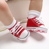 New Canvas Baby Sports Sneakers Shoes Newborn Baby Boys Girls First Walkers Shoes Infant Toddler Soft Sole Anti-slip Baby Shoes