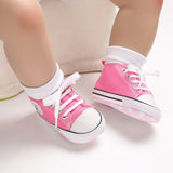 New Canvas Baby Sports Sneakers Shoes Newborn Baby Boys Girls First Walkers Shoes Infant Toddler Soft Sole Anti-slip Baby Shoes