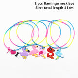 Flamingo Mermaid Party Decoration Rubber Bracelet Baby Shower Hawaii Birthday Party Decorations Kids Wedding Event Party Favors