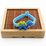 6pcs Dinosaur Party Rubber Bangle Bracelet Baby Shower Birthday Party Decorations Kids Gifts Jungle Party Decoration Supplies