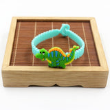 6pcs Dinosaur Party Rubber Bangle Bracelet Baby Shower Birthday Party Decorations Kids Gifts Jungle Party Decoration Supplies