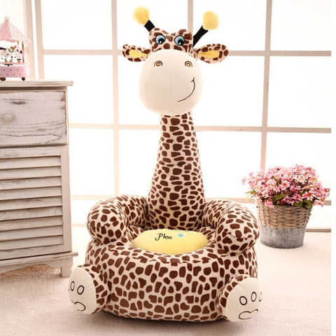 Cartoon Kids Seats Sofa Comfortable PP Cotton Animal Giraffe Small Big Size Baby Portable Chair Gifts for Children