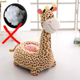 Cartoon Kids Seats Sofa Comfortable PP Cotton Animal Giraffe Small Big Size Baby Portable Chair Gifts for Children