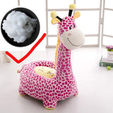 Cartoon Kids Seats Sofa Comfortable PP Cotton Animal Giraffe Small Big Size Baby Portable Chair Gifts for Children