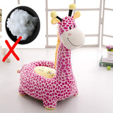 Cartoon Kids Seats Sofa Comfortable PP Cotton Animal Giraffe Small Big Size Baby Portable Chair Gifts for Children