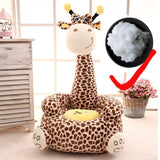 Cartoon Kids Seats Sofa Comfortable PP Cotton Animal Giraffe Small Big Size Baby Portable Chair Gifts for Children