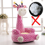 Cartoon Kids Seats Sofa Comfortable PP Cotton Animal Giraffe Small Big Size Baby Portable Chair Gifts for Children