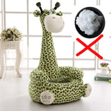 Cartoon Kids Seats Sofa Comfortable PP Cotton Animal Giraffe Small Big Size Baby Portable Chair Gifts for Children