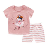 Cartoon Shark New Born Baby Boy Fashion Clothing Outfits Baby Girl Casual Clothing Sets