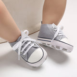 New Canvas Baby Sports Sneakers Shoes Newborn Baby Boys Girls First Walkers Shoes Infant Toddler Soft Sole Anti-slip Baby Shoes