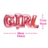 Heronsbill Its a Girl Boy Foil Balloon Baby Shower Decorations Party Supplies Babyshower Gender Reveal Baptism Game Pink blue