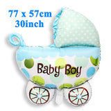 Heronsbill Its a Girl Boy Foil Balloon Baby Shower Decorations Party Supplies Babyshower Gender Reveal Baptism Game Pink blue