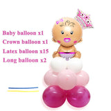 Heronsbill Its a Girl Boy Foil Balloon Baby Shower Decorations Party Supplies Babyshower Gender Reveal Baptism Game Pink blue