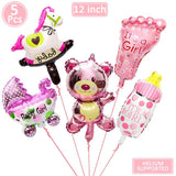 Heronsbill Its a Girl Boy Foil Balloon Baby Shower Decorations Party Supplies Babyshower Gender Reveal Baptism Game Pink blue