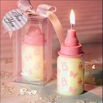 1pc Pink Bottle Candles Birthday Party Decorations Kids Baby Carriage Cake Candles Party Decoration Supplies Baby Shower-S