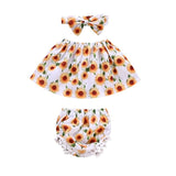 3PCS Toddler Kids Baby Girl Clothes Set Denim Tops T-shirt +Tutu Skirt Headband Outfits Summer Cowboy Suit Children Set