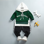 Spring Autumn Kids Cotton Clothes Sets Baby Girls Boys Sports Hooded T-Shirt Pants 2pcs/Sets Fashion Children Casual Tracksuits