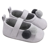 Newborn Baby Girl Flower Sneakers Toddler Cotton Bow Casual Shoes Infant Little Girls Princess Sequin Stars Leather Shoes 0-18Ms