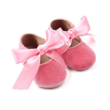 Newborn Baby Girl Flower Sneakers Toddler Cotton Bow Casual Shoes Infant Little Girls Princess Sequin Stars Leather Shoes 0-18Ms