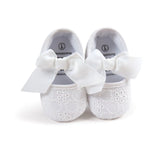 Newborn Baby Girl Flower Sneakers Toddler Cotton Bow Casual Shoes Infant Little Girls Princess Sequin Stars Leather Shoes 0-18Ms