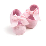 Newborn Baby Girl Flower Sneakers Toddler Cotton Bow Casual Shoes Infant Little Girls Princess Sequin Stars Leather Shoes 0-18Ms