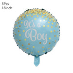 1 Set Baby Shower Baby Boy Girl Foil Balloon its a boy girl Baby Shower Balloons Kids 1st Birthday Party Decorations supplies