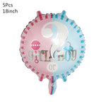 1 Set Baby Shower Baby Boy Girl Foil Balloon its a boy girl Baby Shower Balloons Kids 1st Birthday Party Decorations supplies