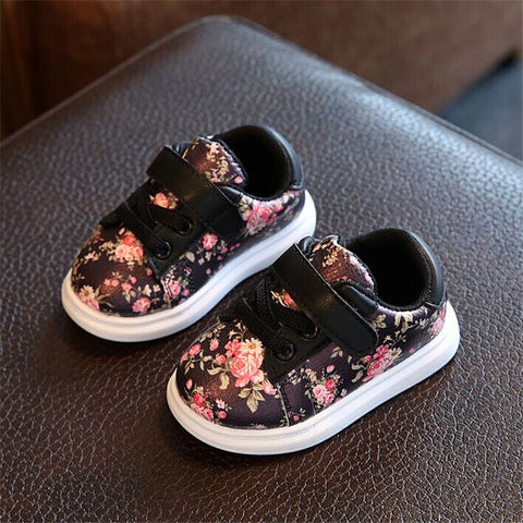 DIMI 2019 Cute Flower Baby Girls Shoes Comfortable Leather Kids Sneakers For Girl Toddler Newborn Shoes Soft Bottom First Walker