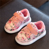 DIMI 2019 Cute Flower Baby Girls Shoes Comfortable Leather Kids Sneakers For Girl Toddler Newborn Shoes Soft Bottom First Walker