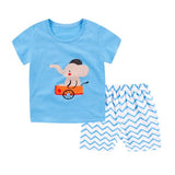 Cartoon Shark New Born Baby Boy Fashion Clothing Outfits Baby Girl Casual Clothing Sets
