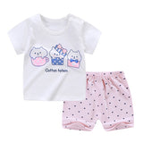 Cartoon Shark New Born Baby Boy Fashion Clothing Outfits Baby Girl Casual Clothing Sets