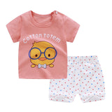 Cartoon Shark New Born Baby Boy Fashion Clothing Outfits Baby Girl Casual Clothing Sets