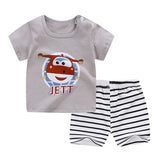 Cartoon Shark New Born Baby Boy Fashion Clothing Outfits Baby Girl Casual Clothing Sets