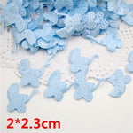 100pcs/pack Baby Shower Decoration Baptism Birthday Party Table Sprinkles Decor Footprint, Baby, Baby Carriage, Bib Style 62526