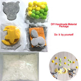 Baby Crib Holder Rattles Bracket Set Clockwork Music Box DIY Bed Bell Material Package Toy Pregnant Mom Handmade Toys For Baby