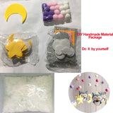 Baby Crib Holder Rattles Bracket Set Clockwork Music Box DIY Bed Bell Material Package Toy Pregnant Mom Handmade Toys For Baby